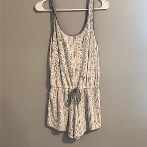 White beach romper
